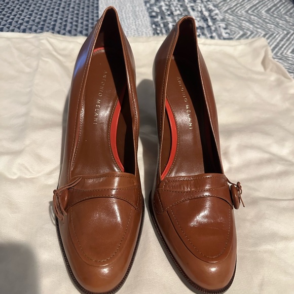 Light brown women’s heels. Size 7 1/2. 3.25” heel - Picture 1 of 6